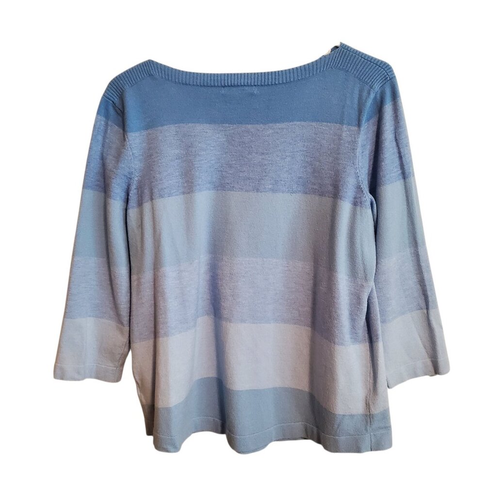 Croft & Barrow Light Blue Pullover Crew Neck‎ Casual Sweater Large